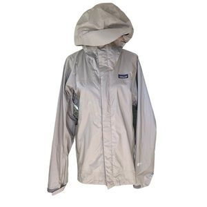 Patagonia Gray Hooded Raincoat